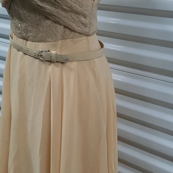 Lauren Ralph Lauren Cocktail Dress Womens Size 4 Off Shoulder Wedding Party - Picture 9 of 12